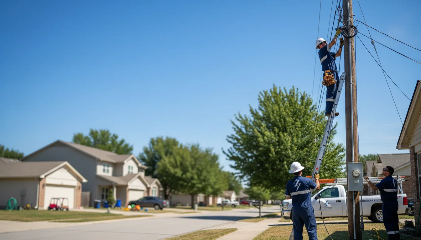 Residential electrician providing installation services in Collegeville, MN